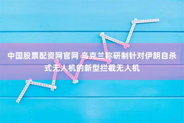 中国股票配资网官网 乌克兰称研制针对伊朗自杀式无人机的新型拦截无人机