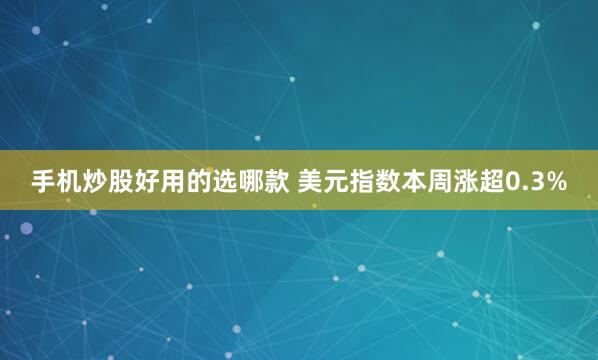 手机炒股好用的选哪款 美元指数本周涨超0.3%